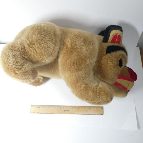 Bill Reid Haida Grizzly Bear Native Canadian Large Plush 20" BC - Picture 8 of 8